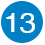 number 13 circle